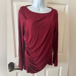 Women’s long sleeved shirt one fashion brand wine colored L